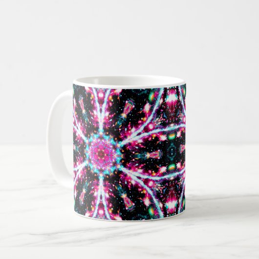 Phosphorescence Stellar Kaleid Kaffeetasse (Vorderseite Links)