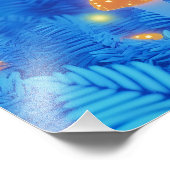 Phosphorescent Blue Fawnicorn Fotodruck (Ecke)