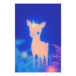 Phosphorescent Pearl Fawnicorn Fotodruck