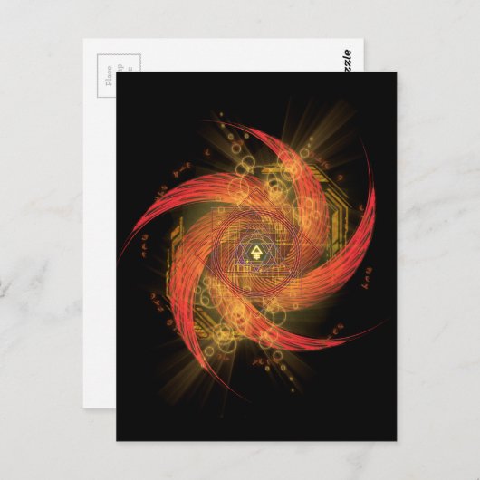 Phosphorsäure Postkarte (Vorne/Hinten)