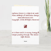 Phosphortanz Karte (Rückseite)