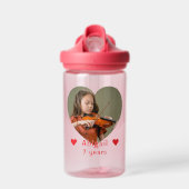 Photo and Name, Heart for Kids Trinkflasche (Vorne)