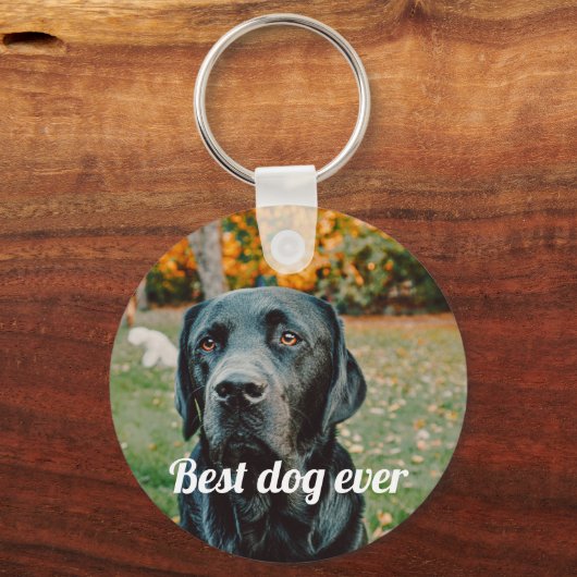 Photo and Text Custom Personalized Schlüsselanhänger (Vorderseite)