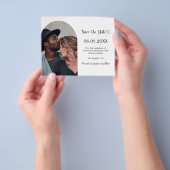 Photo arch modern wedding Save the Date Flyer (Gruppe)
