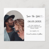 Photo arch modern wedding Save the Date Flyer (Vorne)