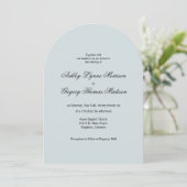 Photo Arch Shaped Wedding Invitation Einladung (Stehend Vorderseite)