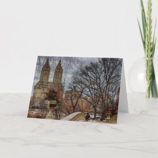 Photo at Bow Bridge in Central Park, NYC Karte (Vorderseite)