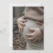 Photo Baby It's Cold Outside Winter Baby Shower Einladung (Rückseite)