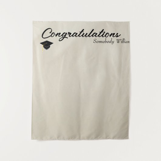 Photo Backdrop for Grad party Faux Drapery Wandteppich (Vorderseite)