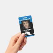 Photo Badge - Black and Blue Ausweis (Handheld)