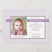 PHOTO BAPTISM INVITE :: glory 5L Einladung (Vorne/Hinten)