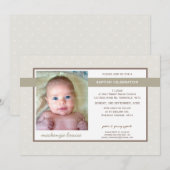 PHOTO BAPTISM INVITE :: glory 5L Einladung (Vorne/Hinten)