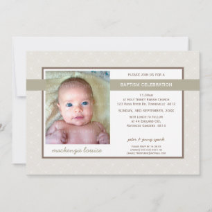 PHOTO BAPTISM INVITE :: glory 5L Einladung