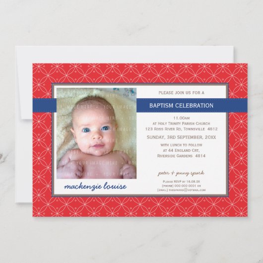 PHOTO BAPTISM INVITE :: glory 9L Einladung (Vorderseite)