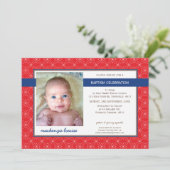 PHOTO BAPTISM INVITE :: glory 9L Einladung (Stehend Vorderseite)