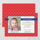 PHOTO BAPTISM INVITE :: glory 9L Einladung (Vorne/Hinten)