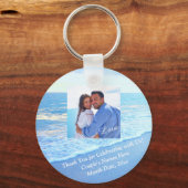 Photo, Beach Themed Bridal Shower Favors, Wedding Schlüsselanhänger (Vorderseite)