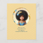 Photo Birthday Little Black Fairy African Princess (Rückseite)