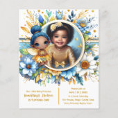 Photo Birthday Little Black Fairy African Princess (Vorderseite)