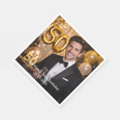 Photo birthday party luncheon serviette (Ecke)