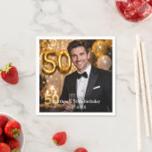 Photo birthday party serviette (Beispiel)