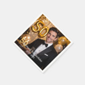 Photo birthday party serviette (Ecke)