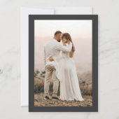 Photo Black Bow She's Tying the Knot Bridal Shower Einladung (Rückseite)