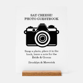 Photo Booth Guestbook Wedding Acrylschild