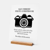 Photo Booth Guestbook Wedding Acrylschild (Winkel)