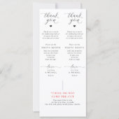 Photo Booth Insert Cards Black and White Wedding (Vorderseite)