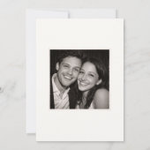 Photo Booth Strip Handwritten Script Wedding Fun  Save The Date (Rückseite)