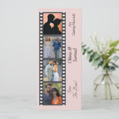 Photo Booth Style Save The Date Flat Card (Stehend Vorderseite)