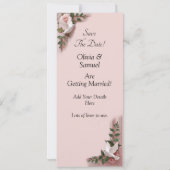 Photo Booth Style Save The Date Flat Card (Rückseite)