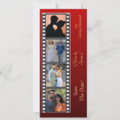 Photo Booth Style Save The Date Flat Card (Vorderseite)