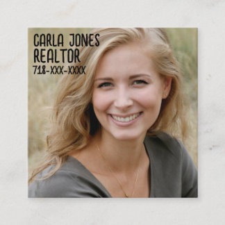 PHOTO BUSINESS CARDS SQUARE QUADRATISCHE VISITENKARTE