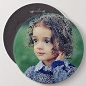 PHOTO BUTTON custom big large (Vorne & Hinten)