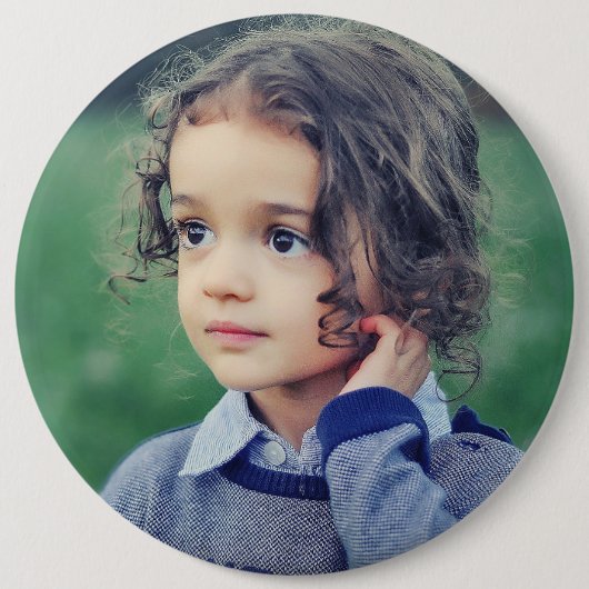 PHOTO BUTTON custom big large (Vorderseite)