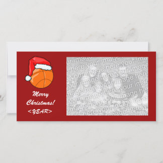 Photo Card - Christmas Basketball Feiertagskarte