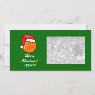 Photo Card - Christmas Basketball Feiertagskarte