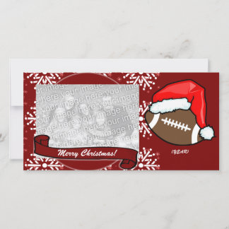 Photo Card - Christmas Football Feiertagskarte