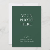 Photo Card for Vellum Wedding Invitations Einladung (Vorderseite)