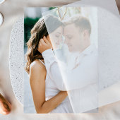 Photo Card for Vellum Wedding Invitations Einladung