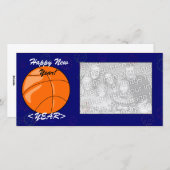 Photo Card - New Year Basketball Feiertagskarte (Vorne/Hinten)