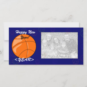 Photo Card - New Year Basketball Feiertagskarte