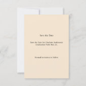 Photo Champagne Graduation party Save the Date (Rückseite)