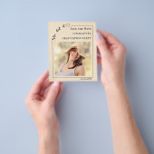 Photo Champagne modern Graduation Save the Date Flyer (Gruppe)