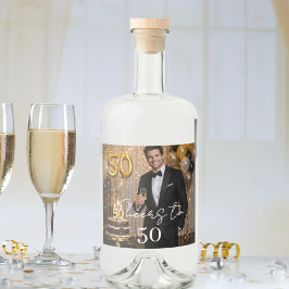 Photo cheers birthday party alkoholflaschenetikett