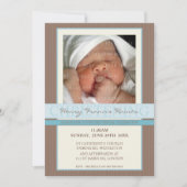 PHOTO CHRISTENING INVITES :: elegance 1 Einladung (Vorderseite)