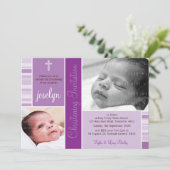 PHOTO CHRISTENING INVITES :: essence 2L Einladung (Stehend Vorderseite)