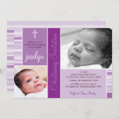 PHOTO CHRISTENING INVITES :: essence 2L Einladung (Vorne/Hinten)